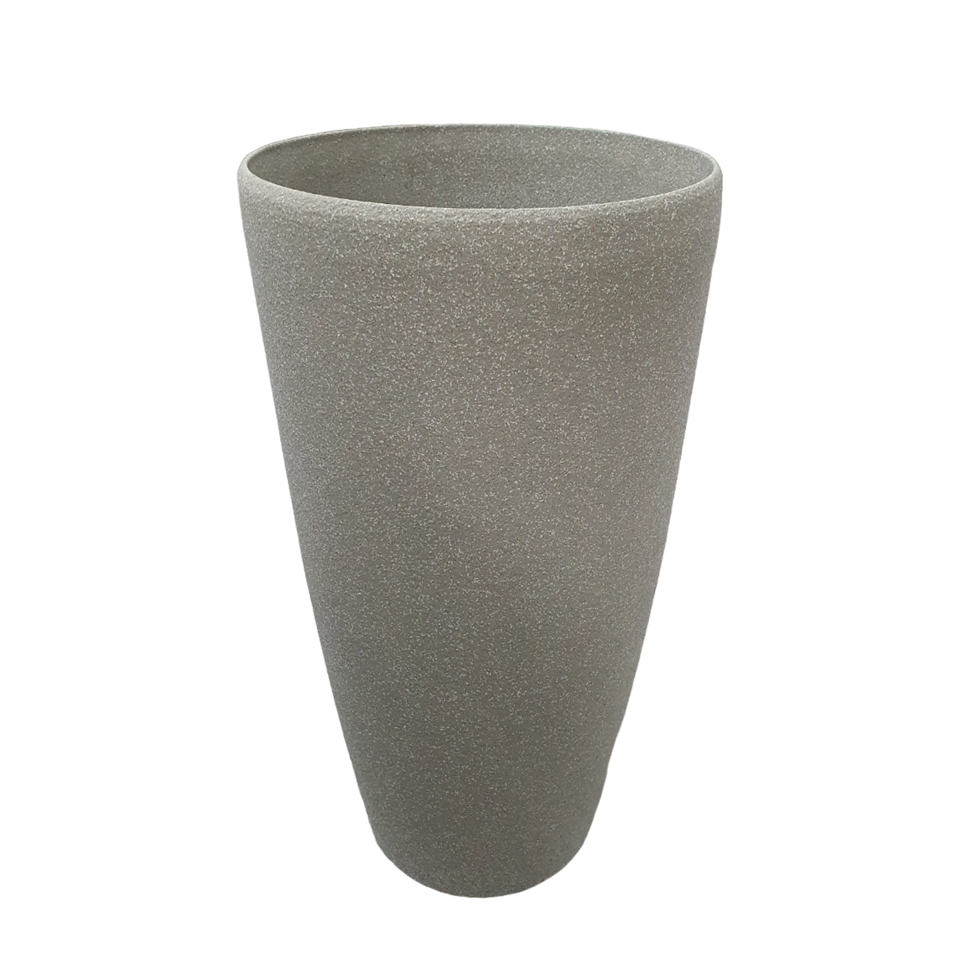 Bellan SL Contemporary Round Planter 40 x 75.5cm Lime Sandstone