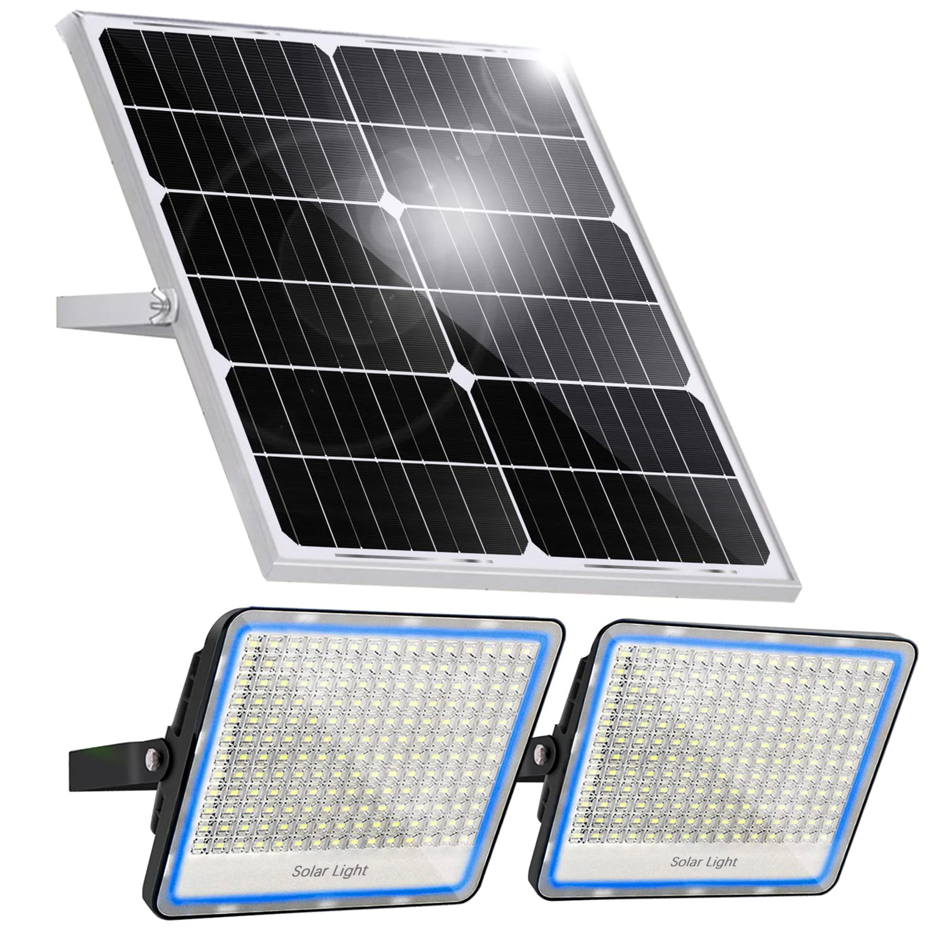 Matrix LED Solar FloodLight Dual Remote Control Weatherproof 120W IP65