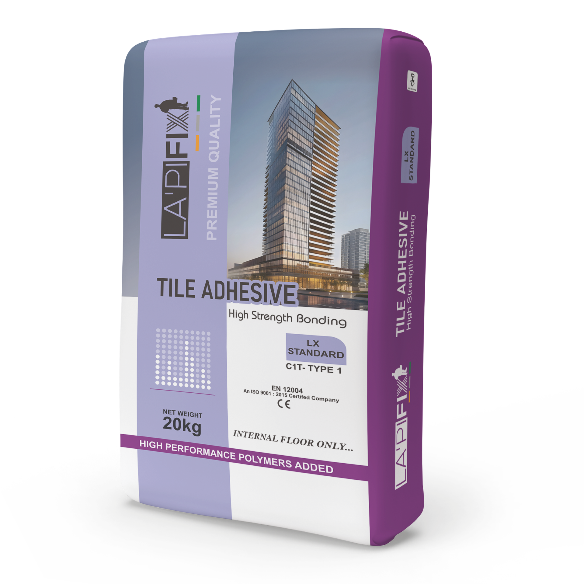 LapiFix Tile Adhesive Standard Grey 20kg (Internal Floor Only)