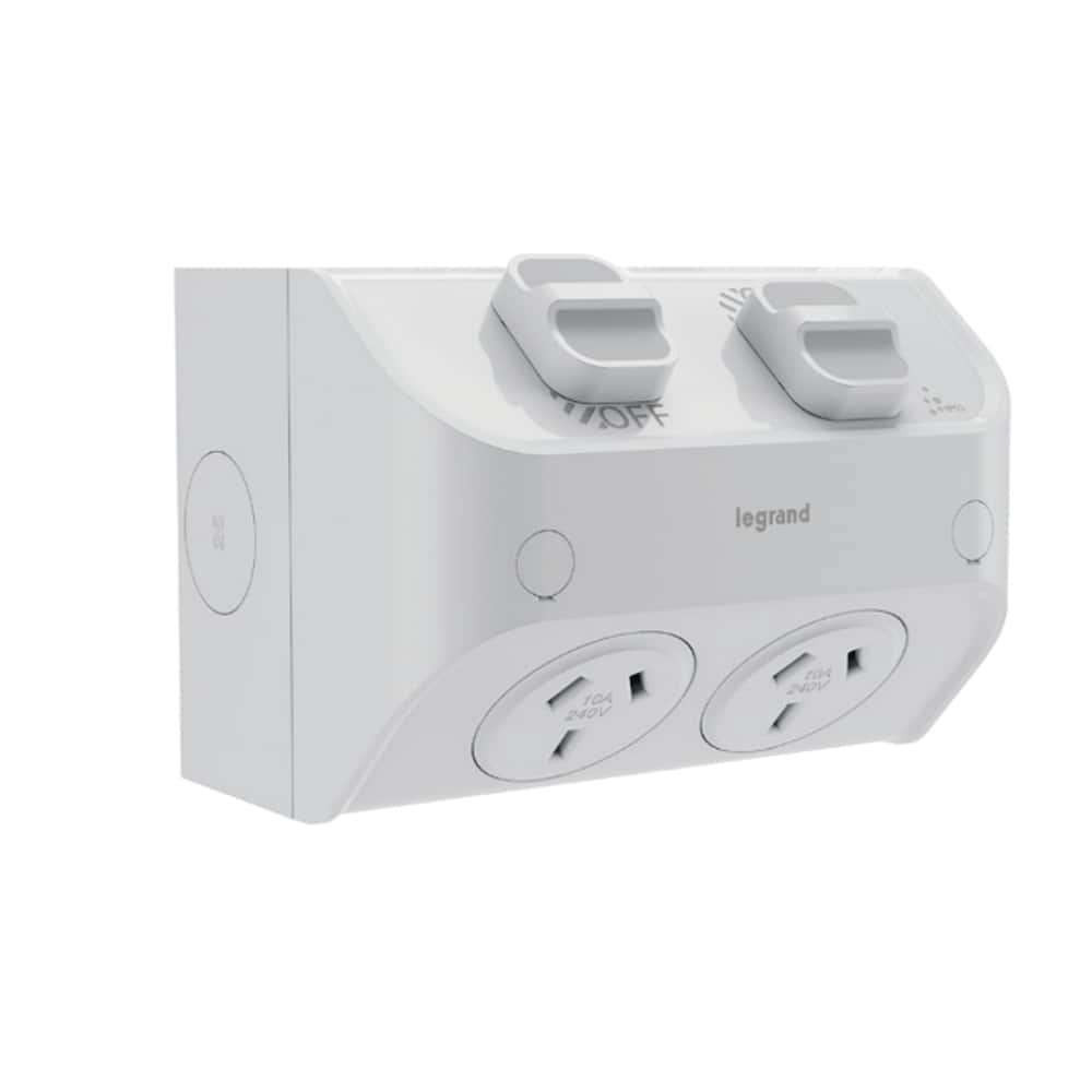 HPM Weatherproof GPO 15A Double