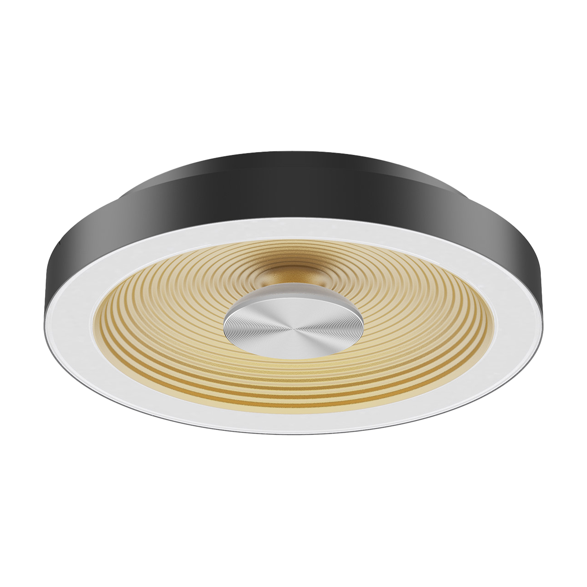 Surface Light 25W Voltage 220-240V AC CCT 3000K Beam Angle 120D Black+Golden Lumens 990