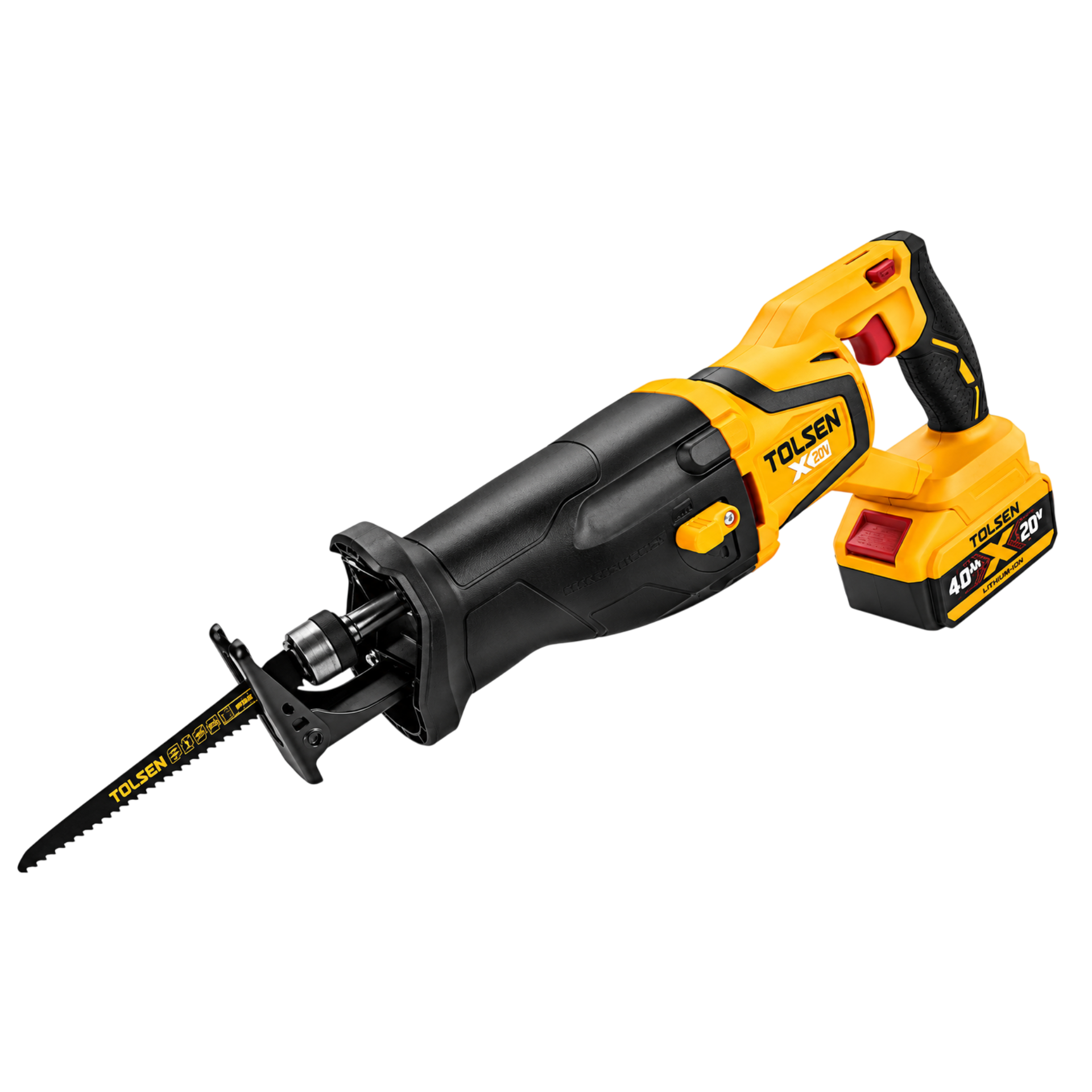 Tolsen Cordless Reciprocating Saw 32mm 20V BL Motor (1 x 4.0Ah Battery & Charger) Kit New