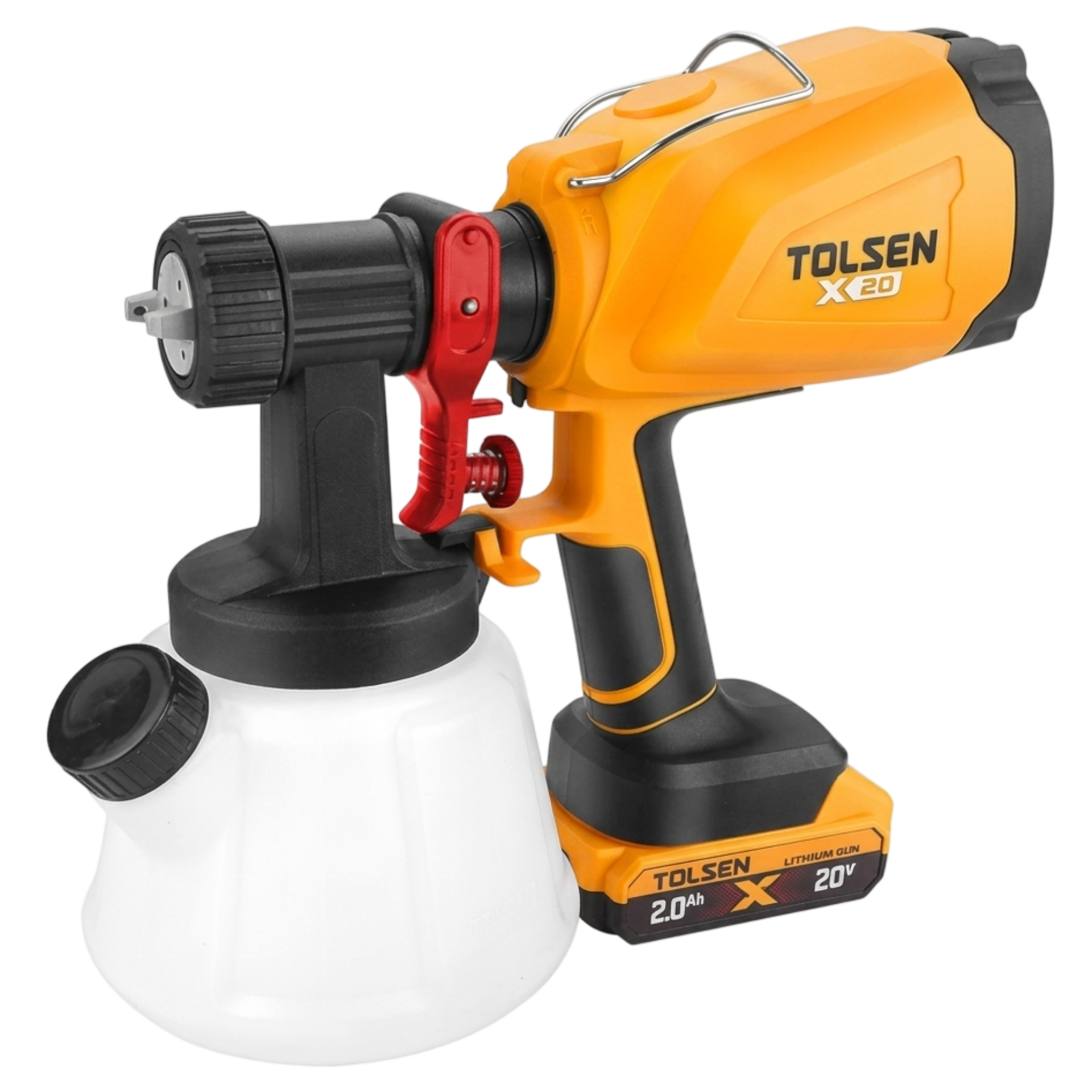 Tolsen Cordless Spray Gun 1200ml 20V (1 x 2.0Ah Battery & Charger) Kit New