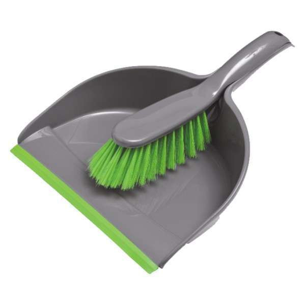 York Dustpan Set Rubber Lip