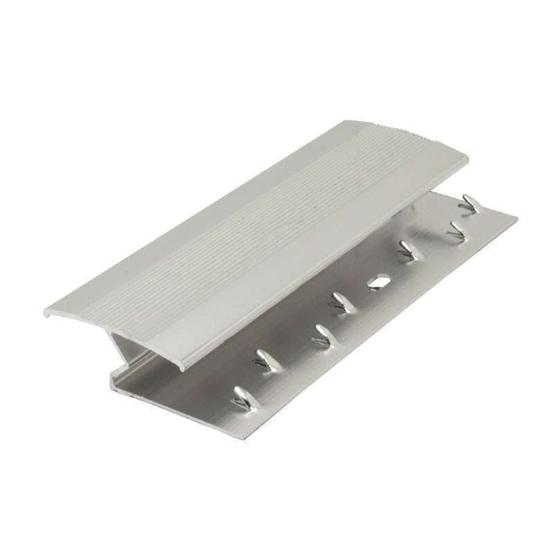 Evia Tile Trim 9mm x 2.5M Aluminium Carpet Lock Matte Silver
