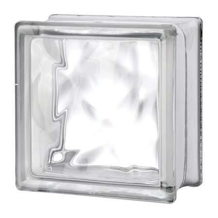 Glass Block 190 x 190 x 80mm (Cloudy Clear)