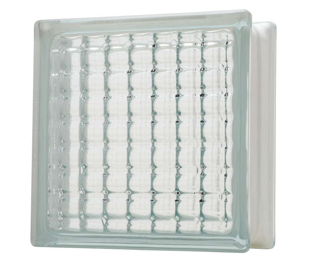 Glass Block 190 x 190 x 80mm (Crystal Parallel)