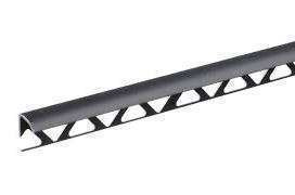 Evia Tile Trim 8mm x 2.5M PVC Round Edge Black