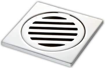 Ram Cup Pattern Floor Waste Suit 50mm (Square Top) CP