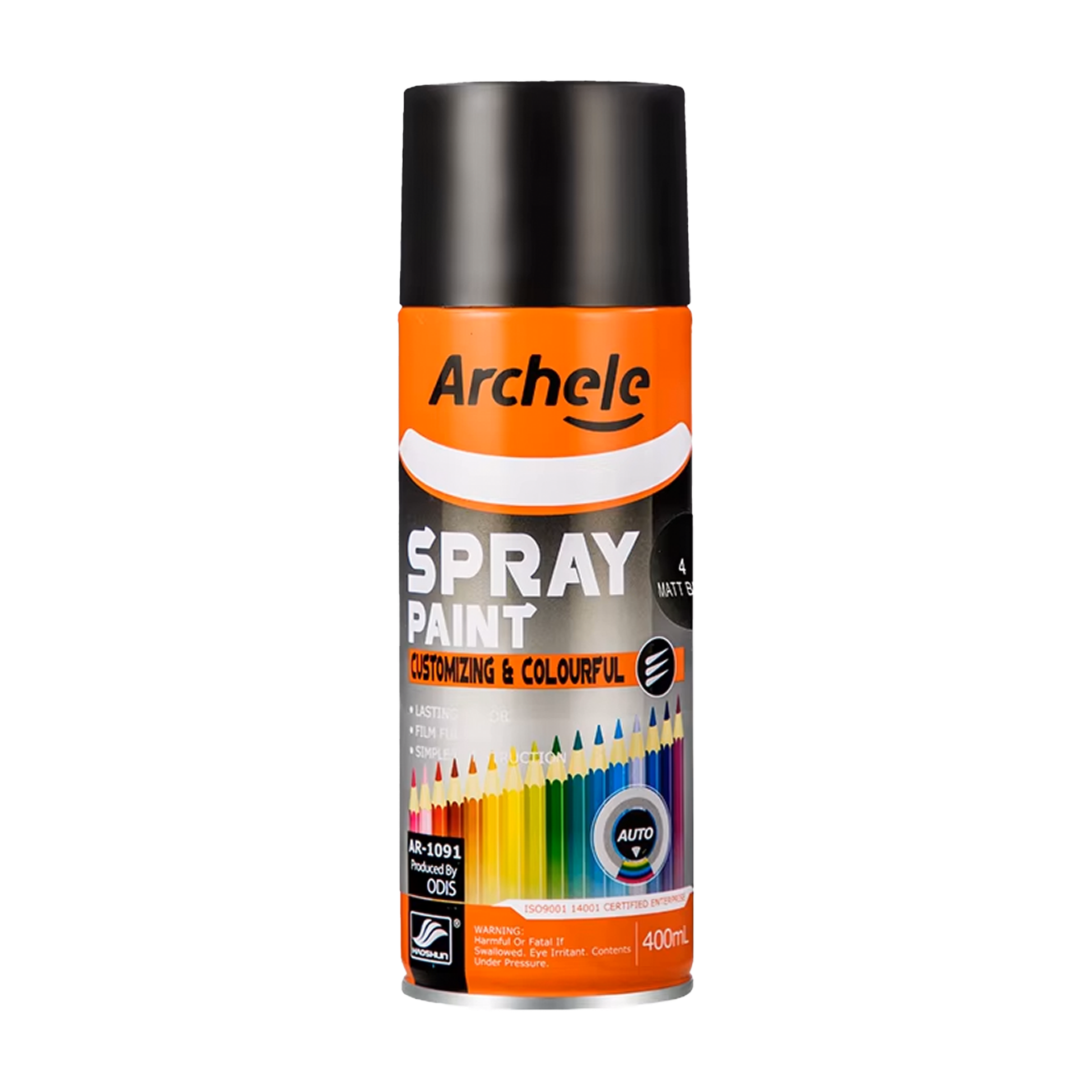 Archele Spray Paint Black 400ml