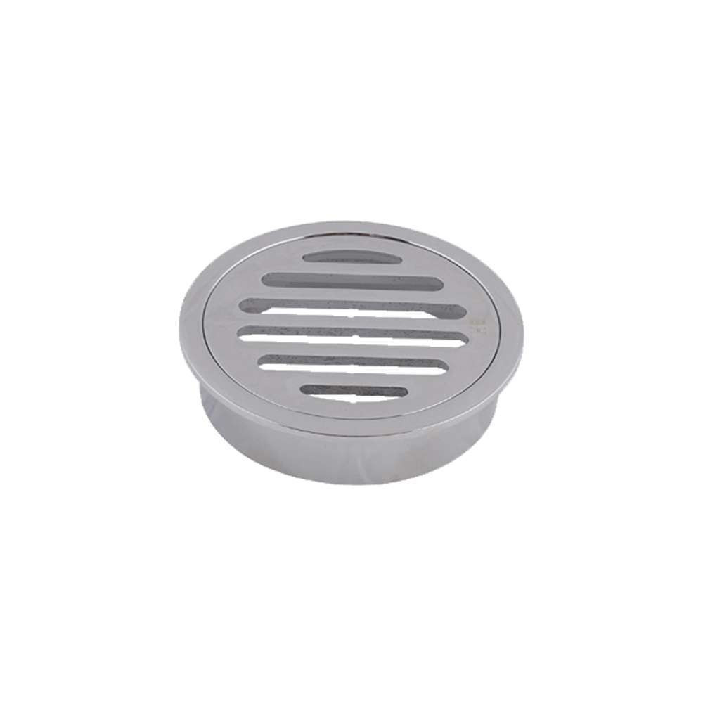 Brasshard Drop In Round Grate 80mm CP