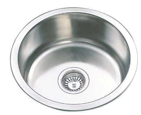 Evia Kitchen Sink Round Waste 430 x 170mm