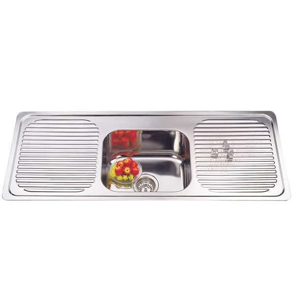 Evia Kitchen Sink Single Bowl 2S-Drainer (1180 x 480 x 170)
