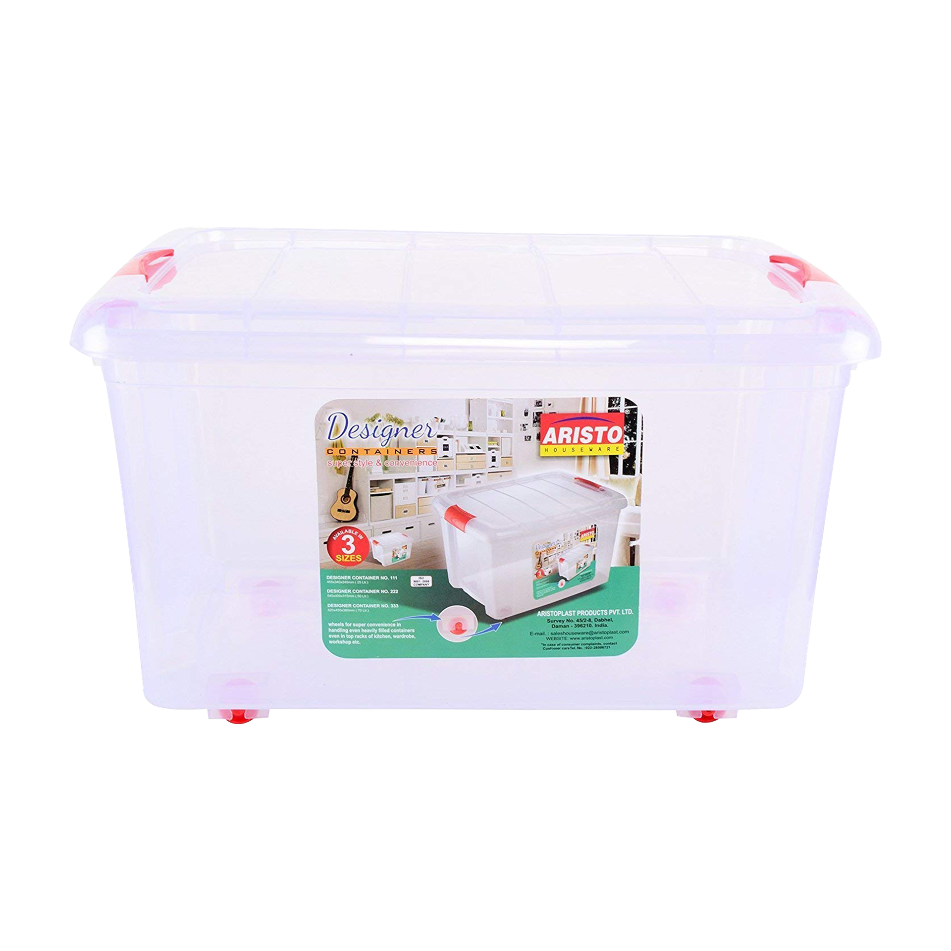 Aristo Storage Box with Wheels 70L