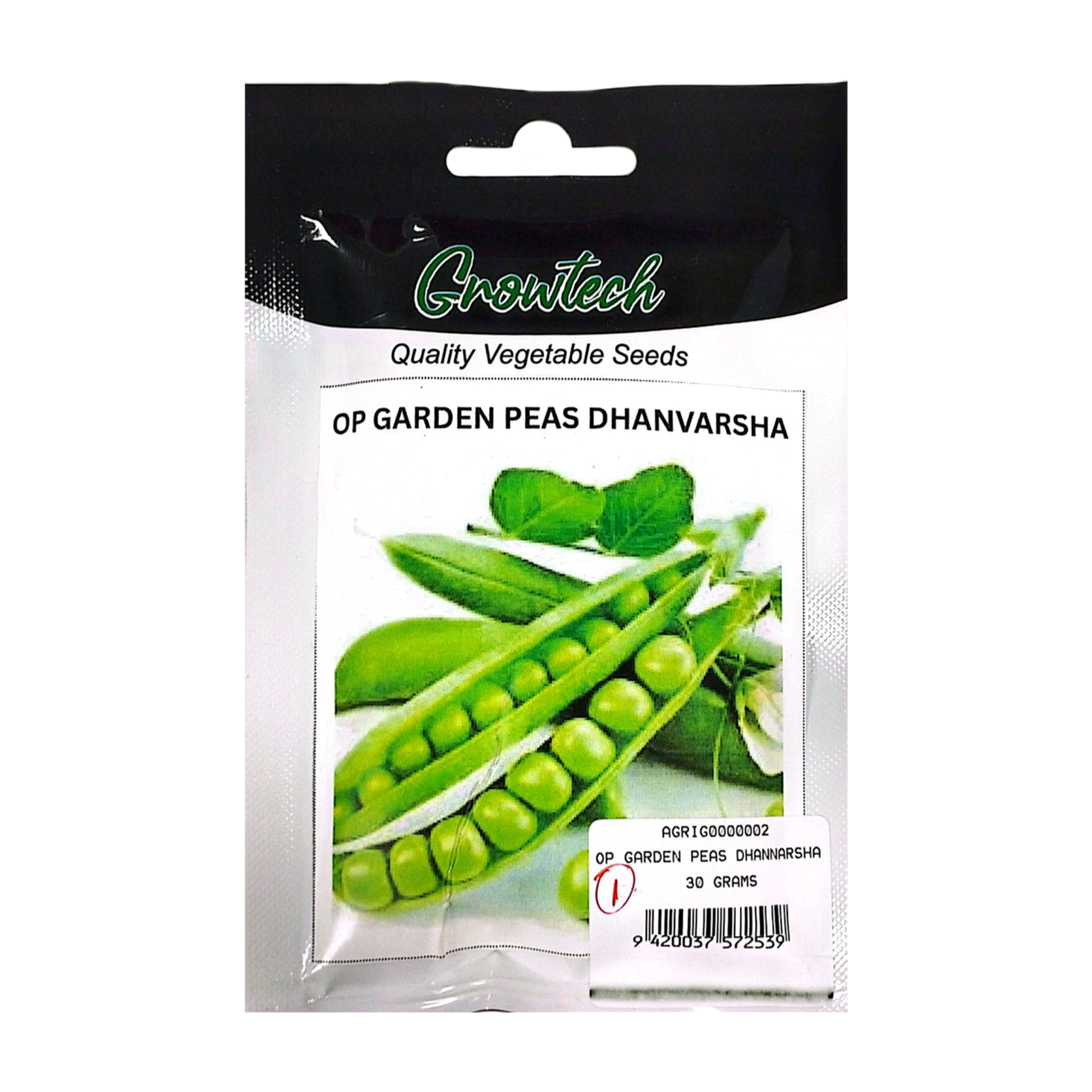 Growtech Op Garden Peas Dhanvarsha 30g