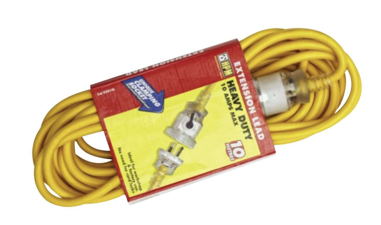 HPM Heavy Duty Extension Lead 10m Locking Socket