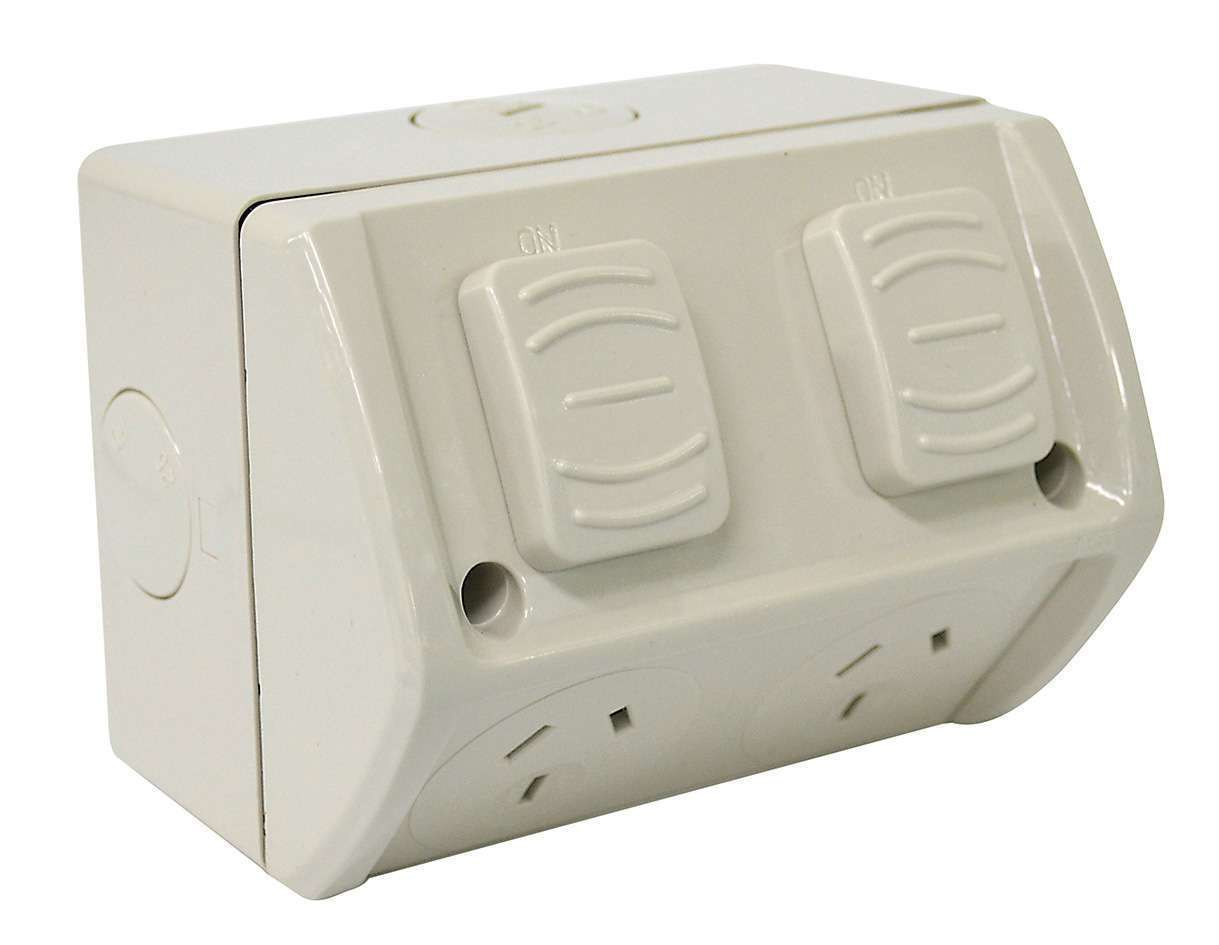 Hepol Weatherproof Double GPO 15A