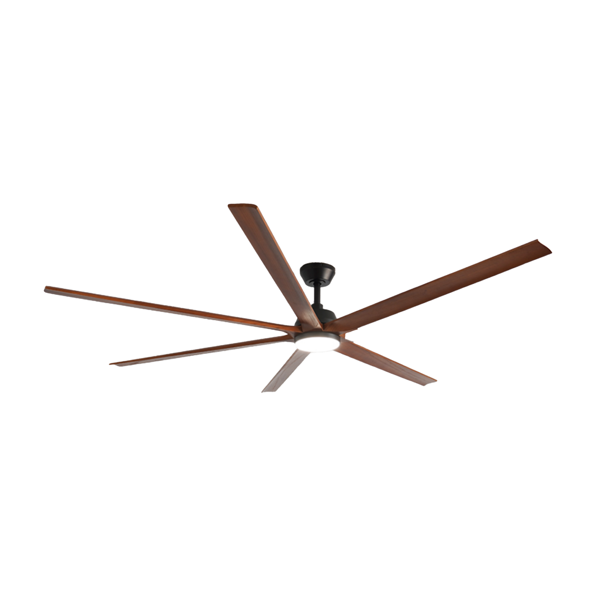 Ocean Wave 82" Ceiling Fan 7 Blade Wooden 3CCT 6 Speed Light & Remote 45W