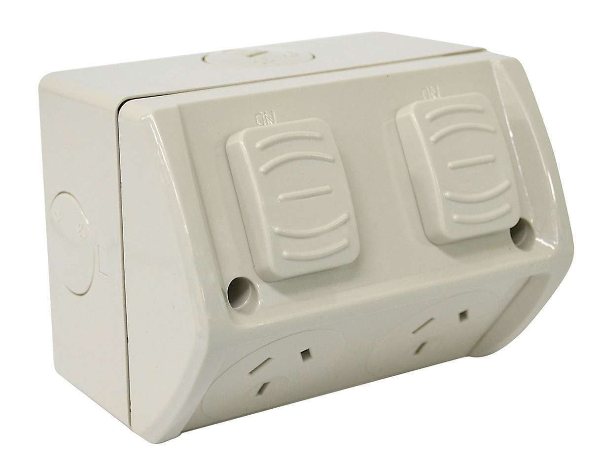 Hepol Weatherproof Double GPO 10A