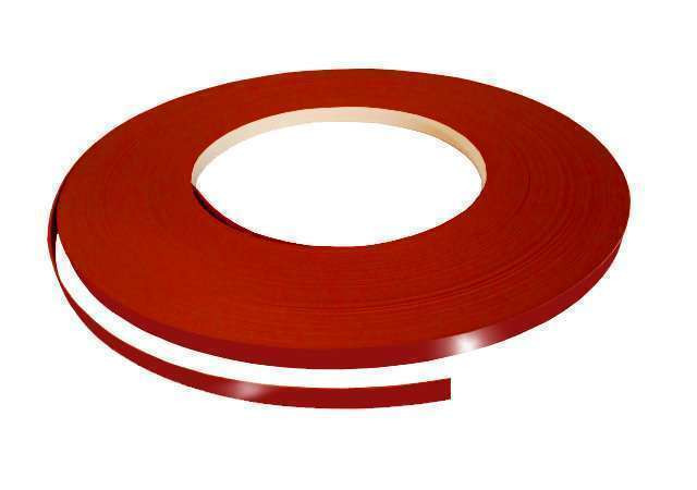 Edge Tape ABS Preglued 1.0 x 21mm Red (50m Coil)