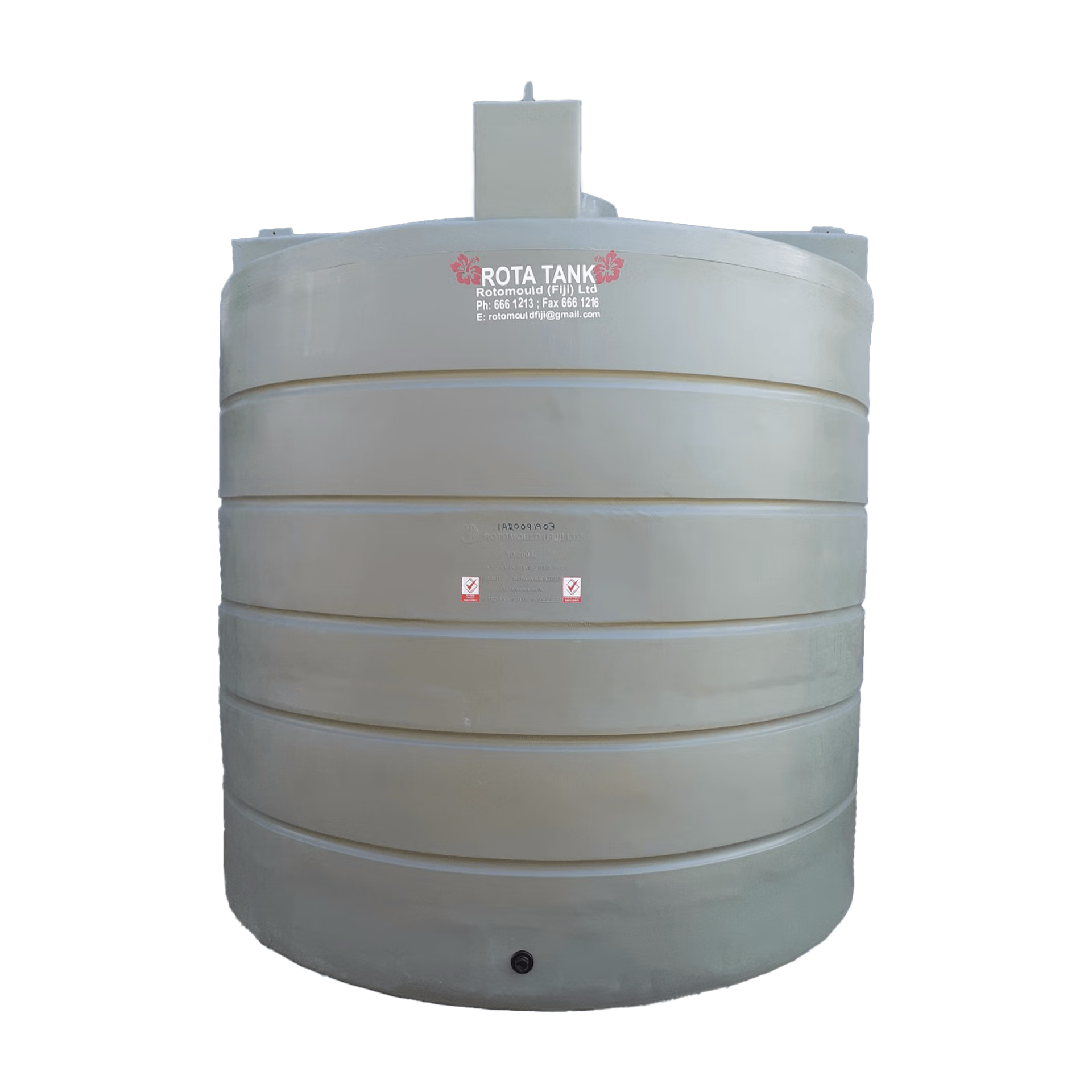 Rotomould Water Tank 1000L H1350 x D1050mm 30kg