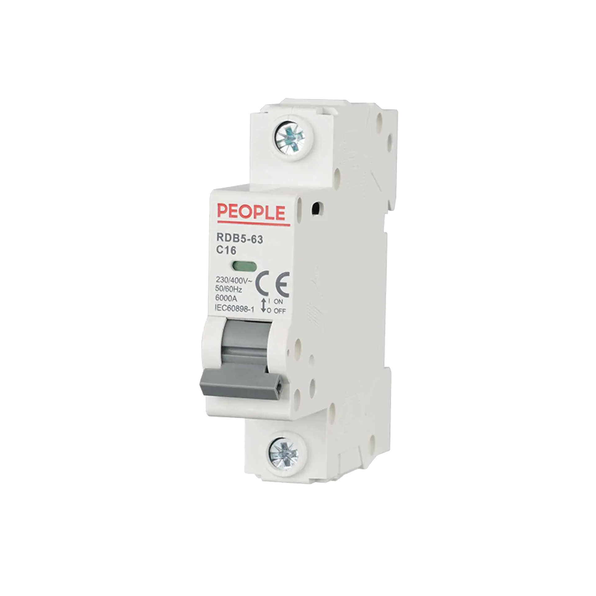 People 16A 1 Pole MCB with Cover