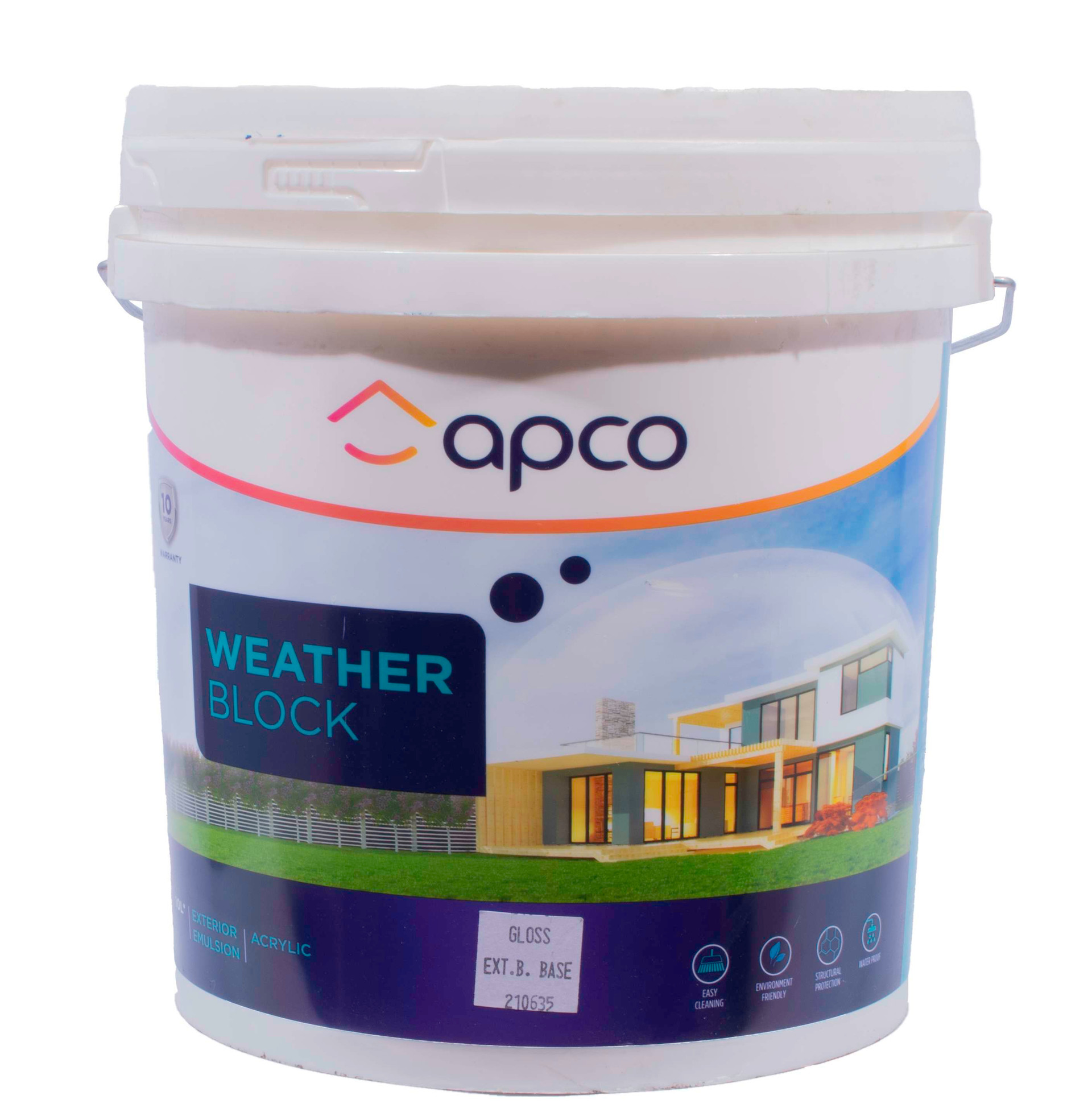 Apco Weatherblock Gloss Acrylic Extra Bright Base 10L
