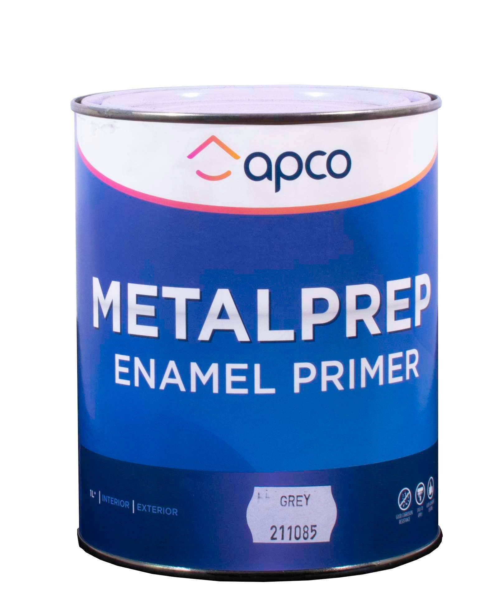 Apco MetalPrep Anti-Rust Enamel Primer Grey 1L