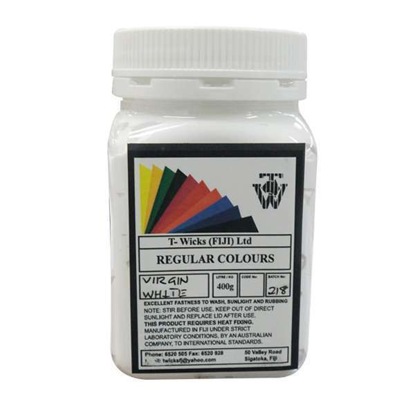 T-Wicks Fabric Paint Virgin White 400ml