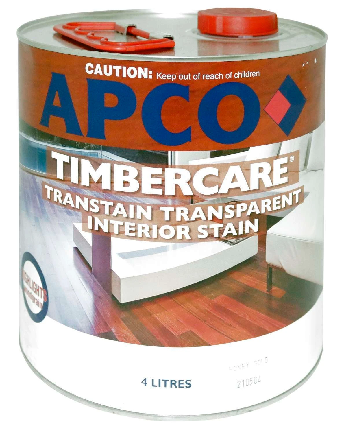 Apco Timbercare Transtain Transparent Stain Honey Gold 4L