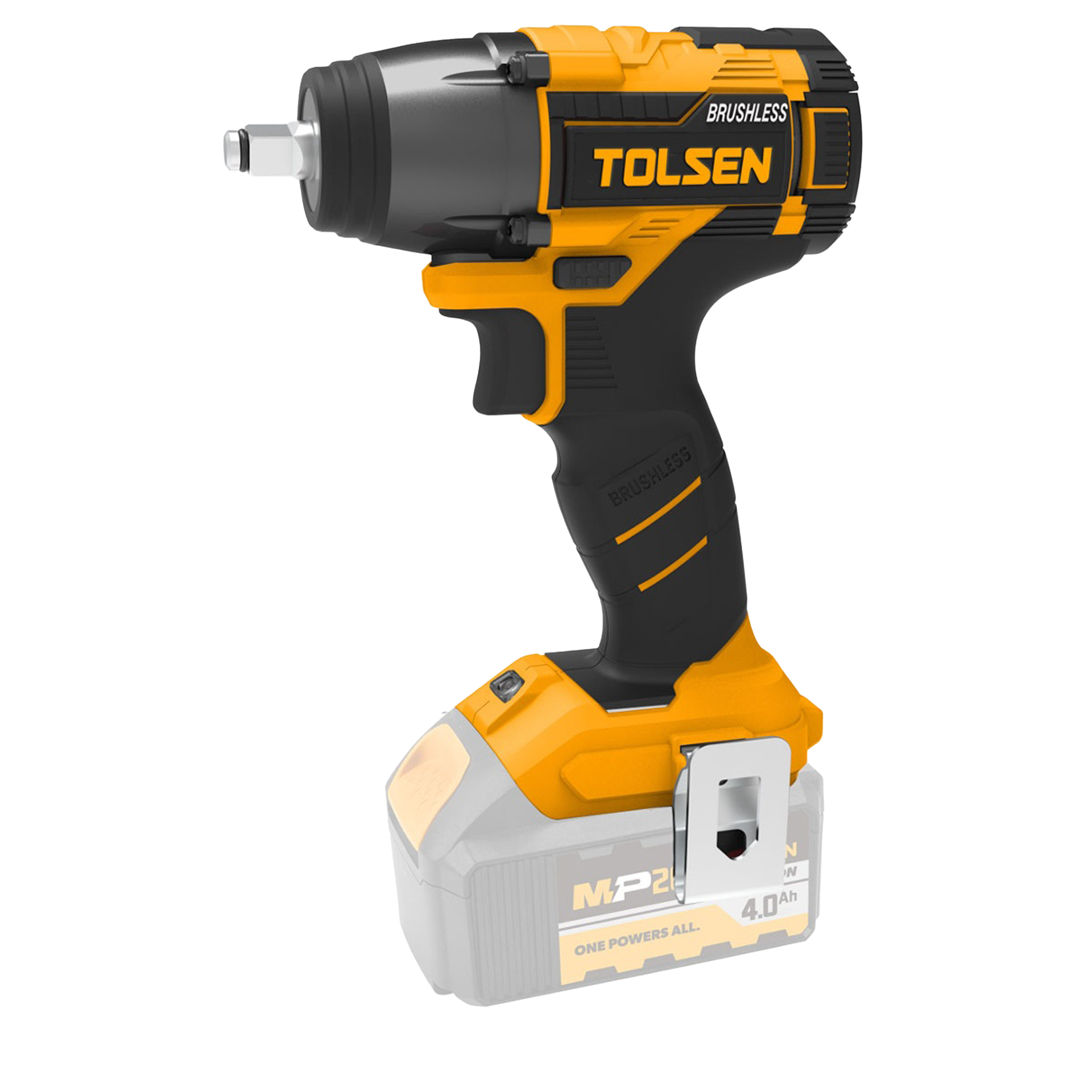 Tolsen Cordless Impact Wrench 1/2'' Kit (2 x 2.0Ah Battery & Charger) (1) EX