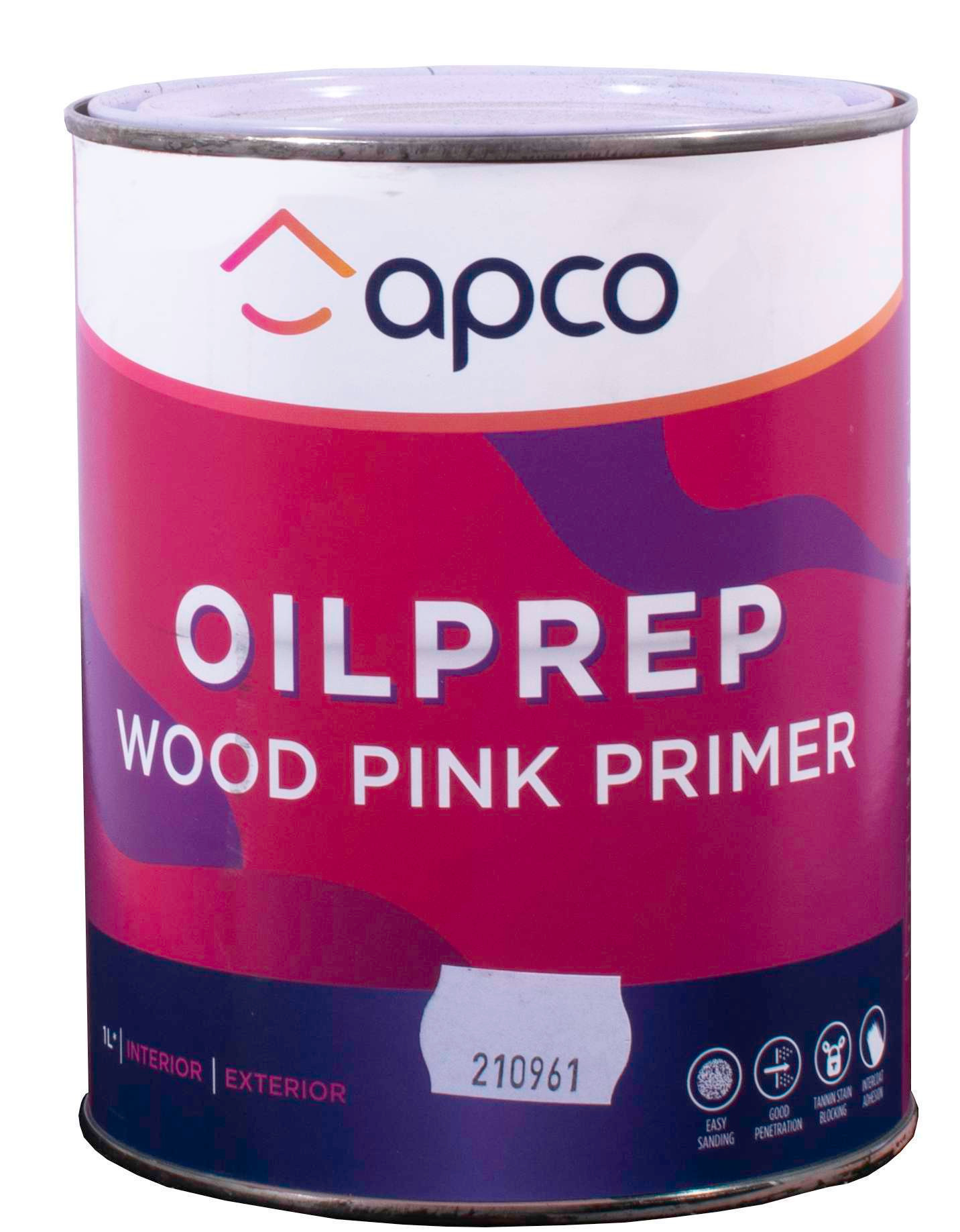 Apco OilPrep Enamel Wood Pink Primer 1L