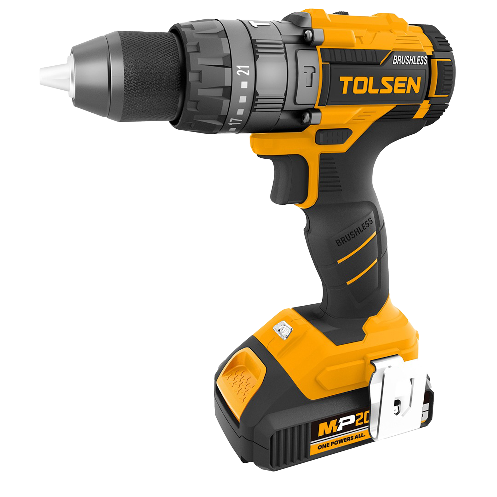Tolsen Cordless Impact Drill 13mm Kit (2 x 2.0Ah Battery & Charger) (1) EX