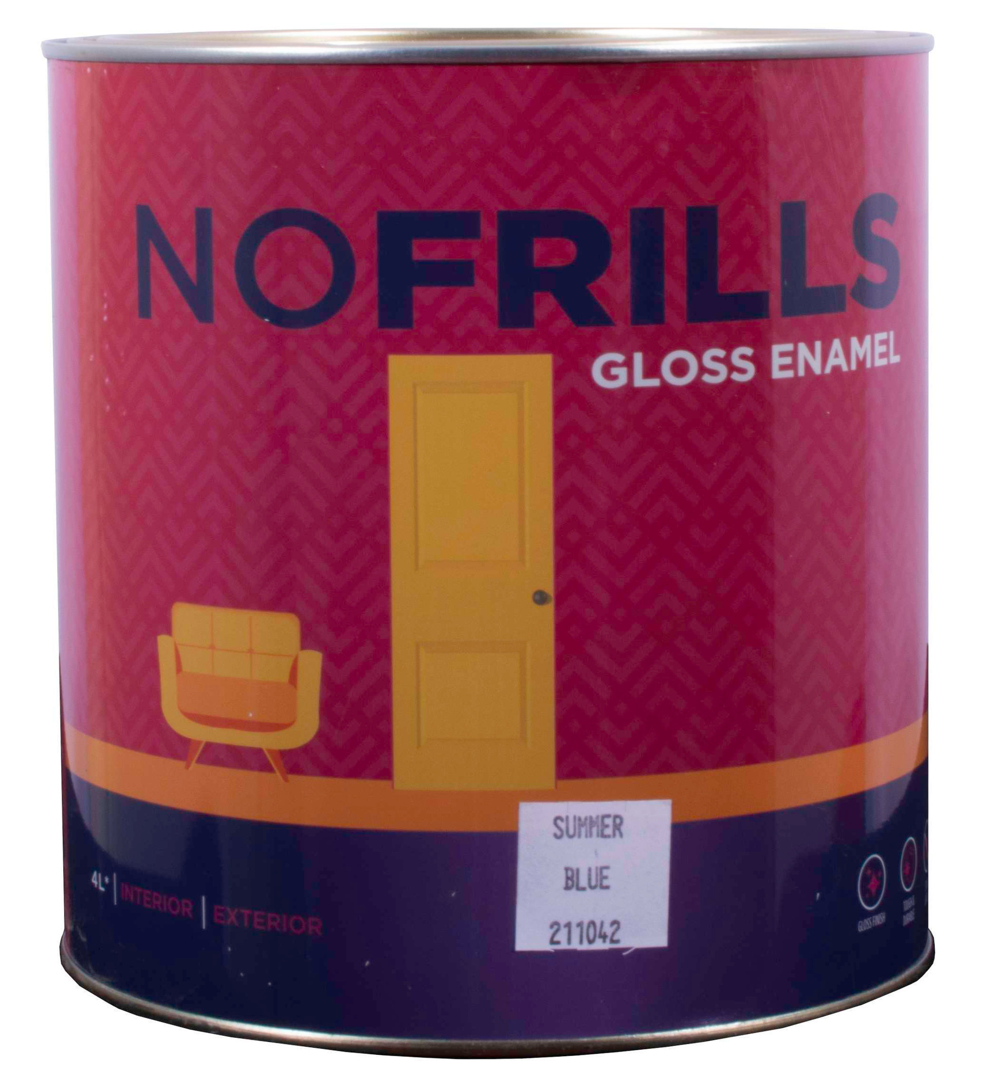 Apco No Frills Gloss Enamel Summer Blue 4L**