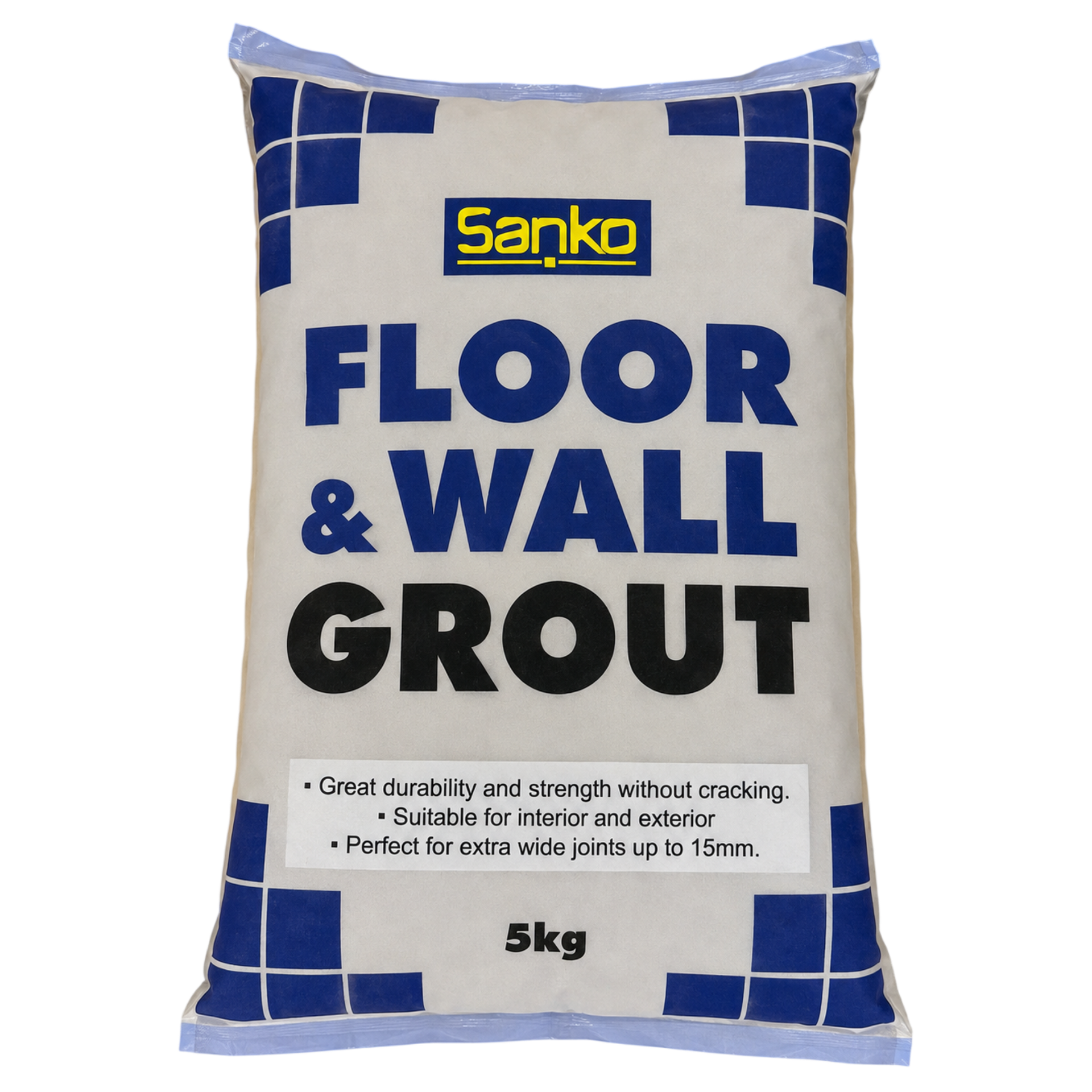Sanko Grout Floor & Wall 5kg Brick Grey