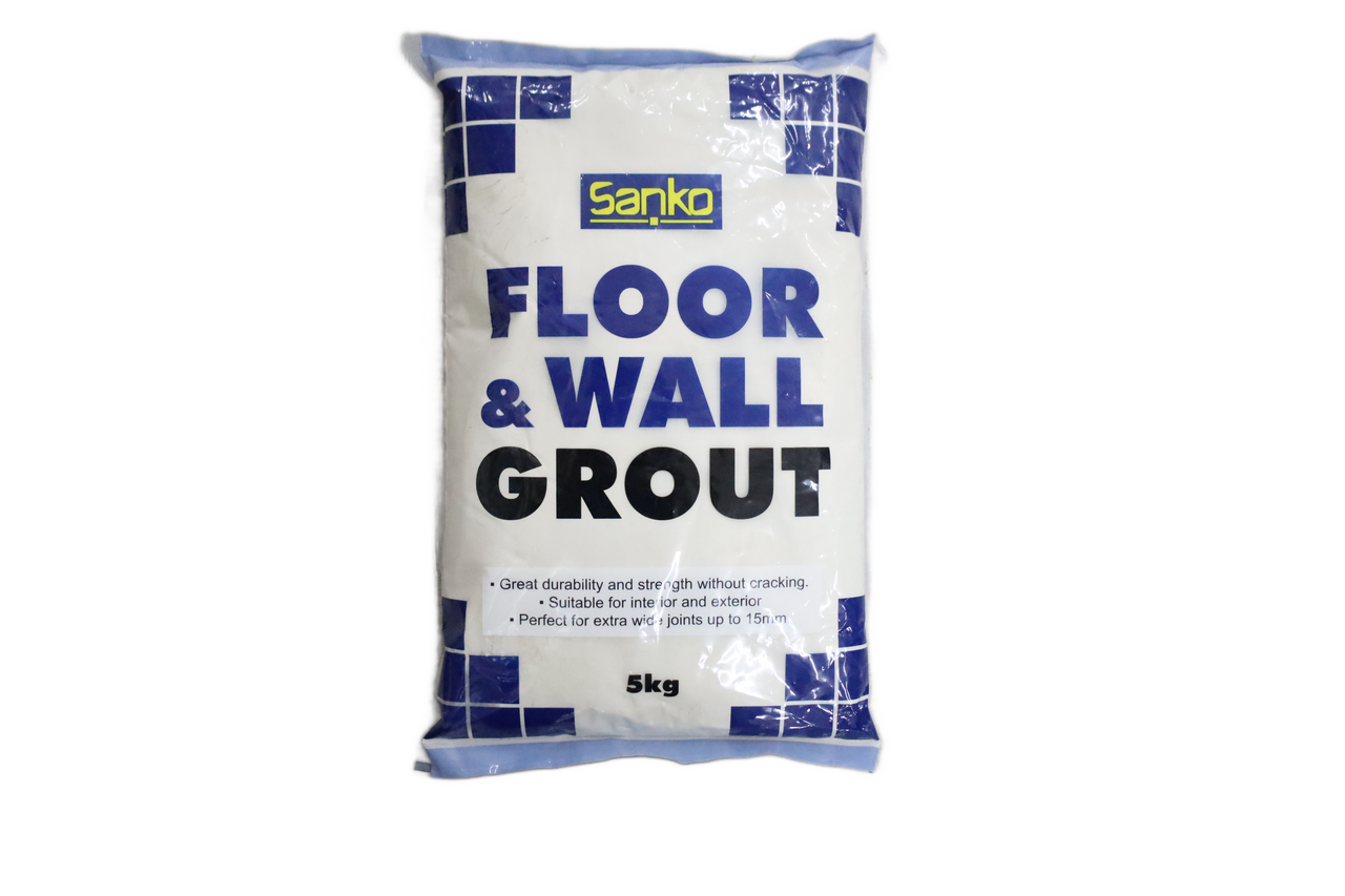 Sanko Grout Floor & Wall 5kg Off White