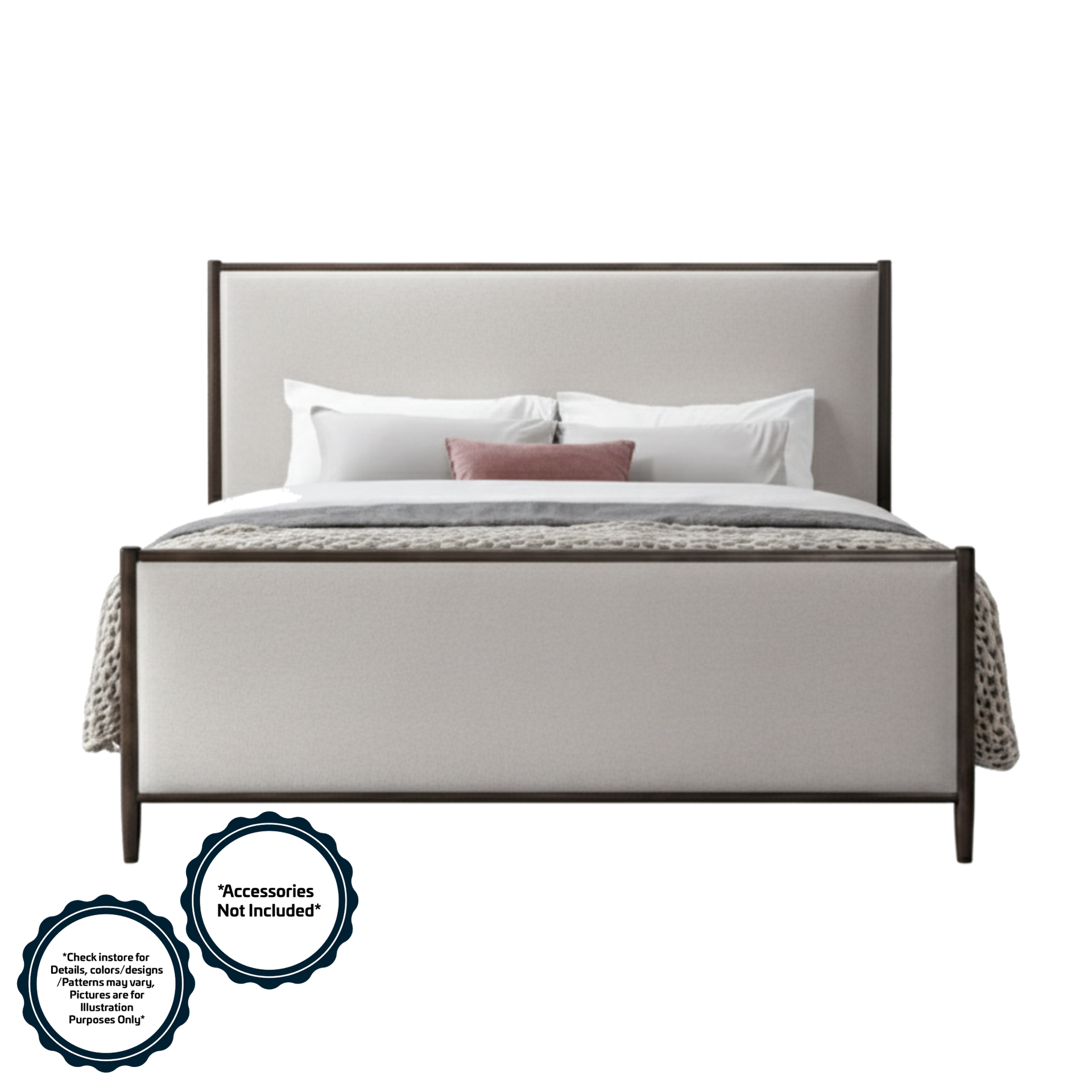 Furnz King Bed L1980 x W1830mm Black #BD728-FS-K