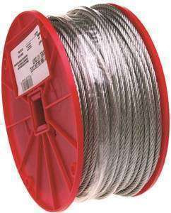 Campbell Cable 3/32"/2mm (7 x 7) Uncoated Galv
