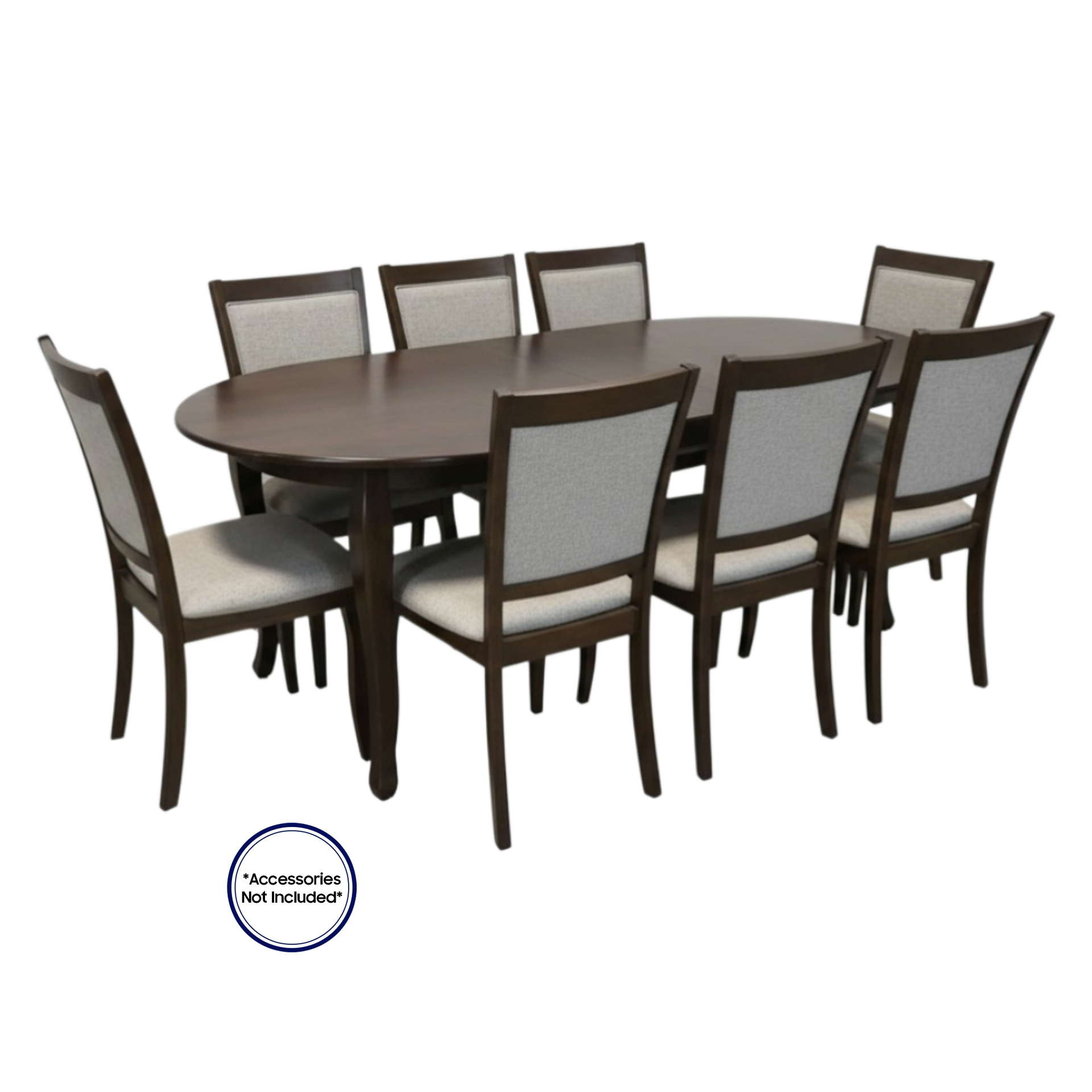 Weston Dining Set 9pc L2050 x W990 x H737mm Cuppucinno
