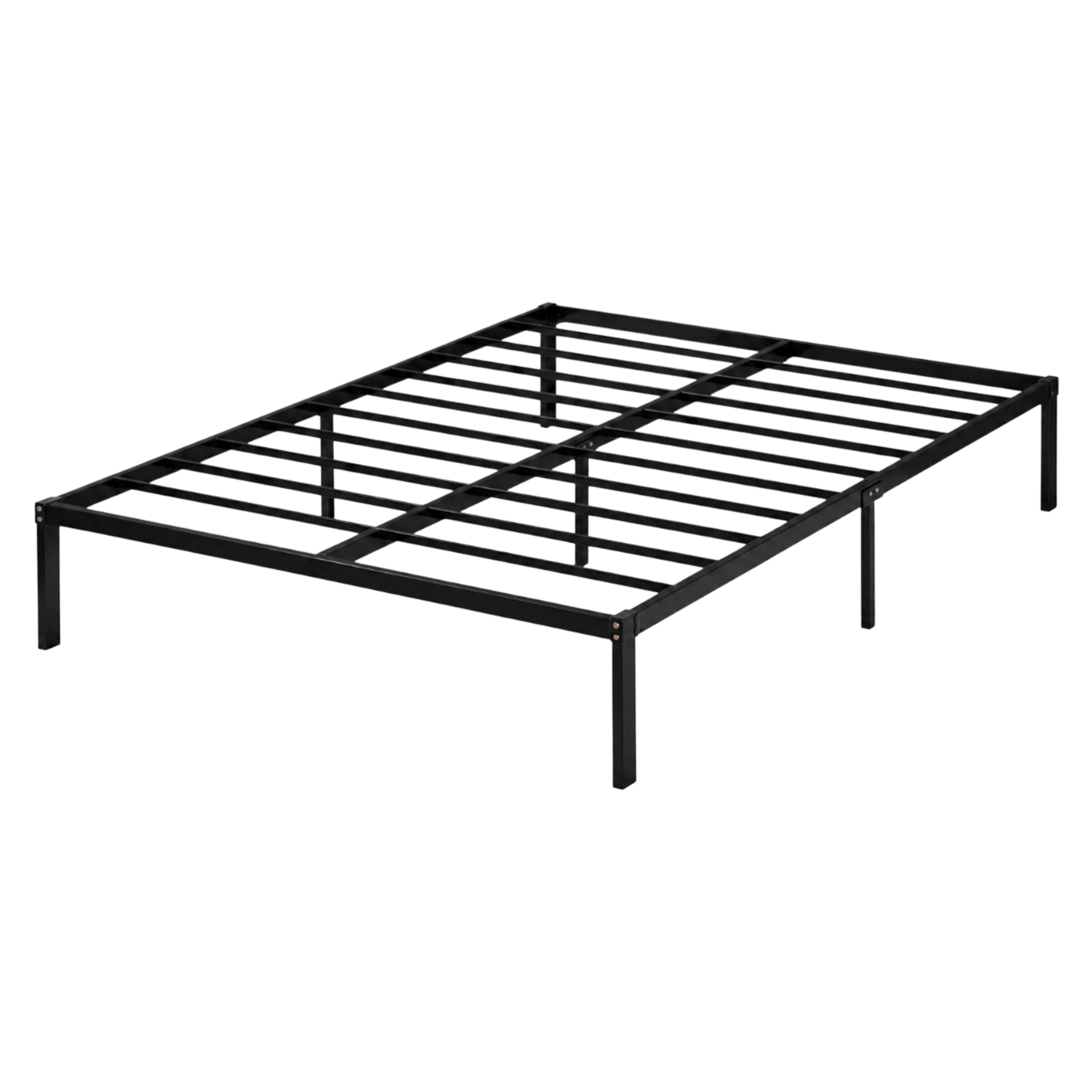 Ivan Double Bed Base Metal L1880 x W1370mm Black #KD2560