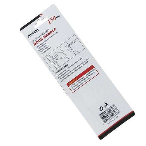 Fixworx Handle Door Medium Pattern 150mm
