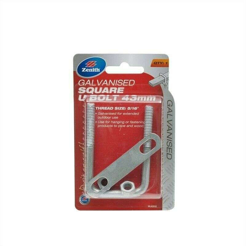 Zenith U Bolt Square Galv 43mm