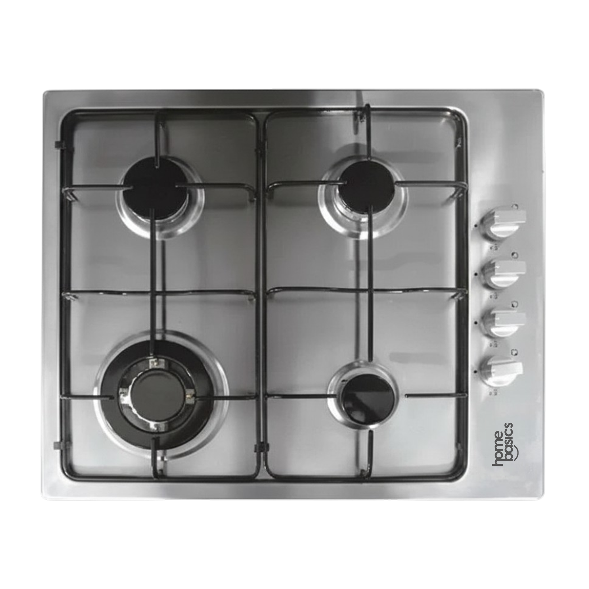 Home Basics 4B Gas Cooktop 60cm Stainless Steel