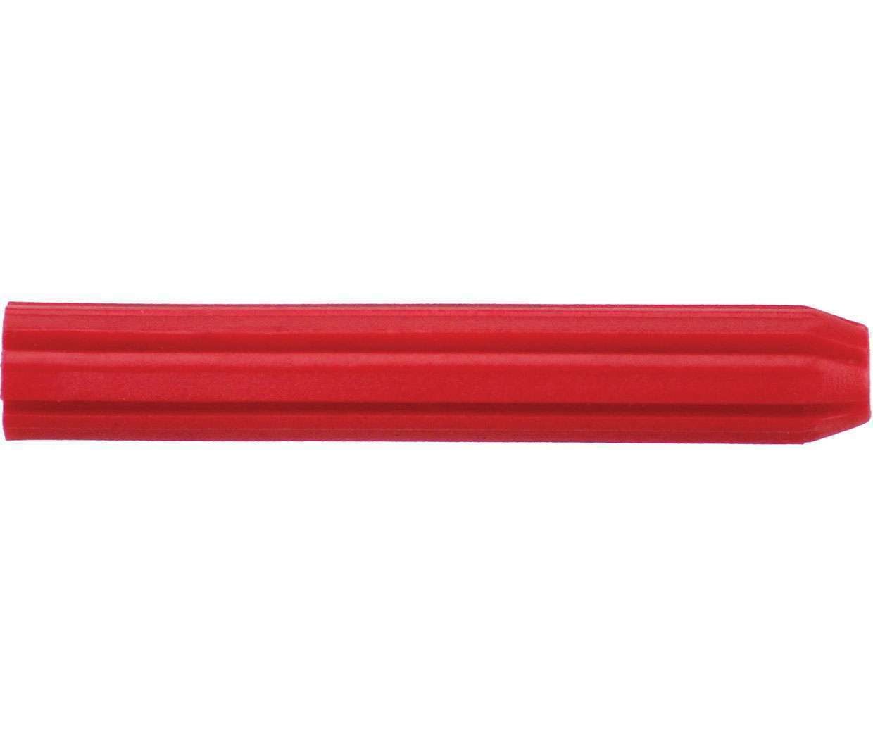 Iccons PVC Wall Plug Red 6 x 38mm (25pk)