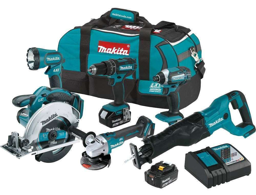 Makita Cordless Combo Kit 6pc 18V