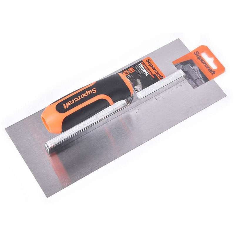 Supercraft Plasterers Finishing Trowel Wooden/Rubber Handle 280mm