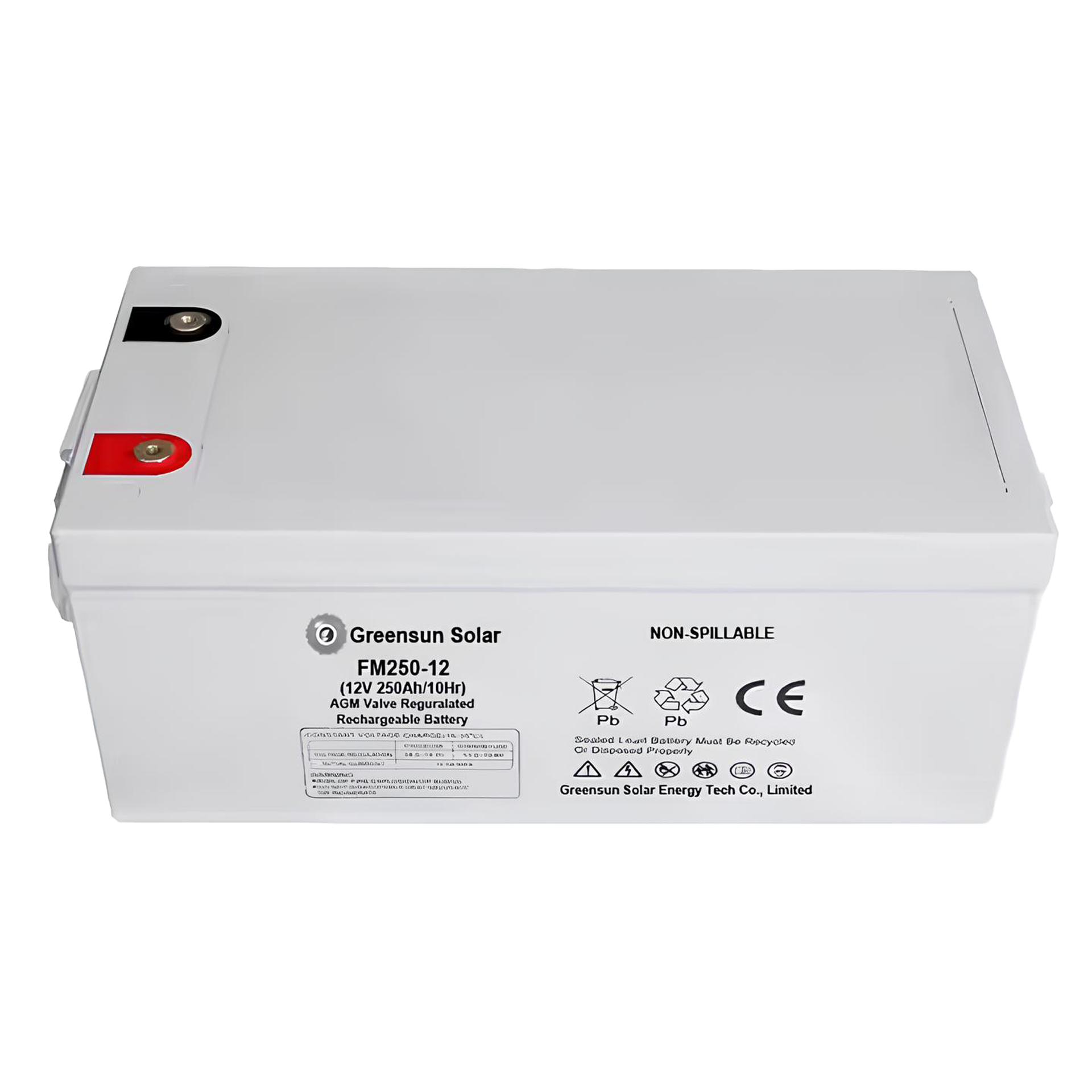 VRLA Solar Battery DC 12V 250AH