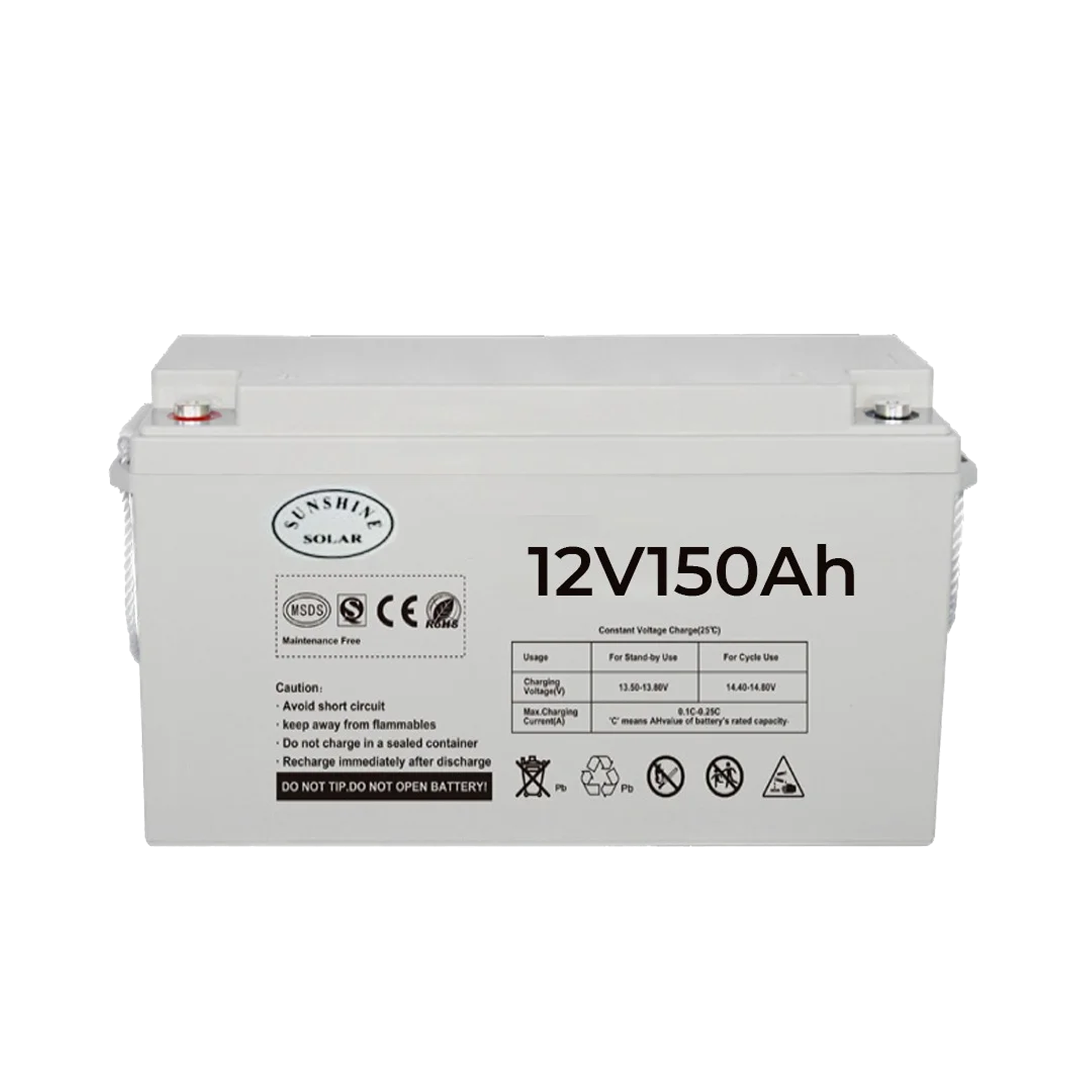 VRLA Solar Battery DC 12V 150AH