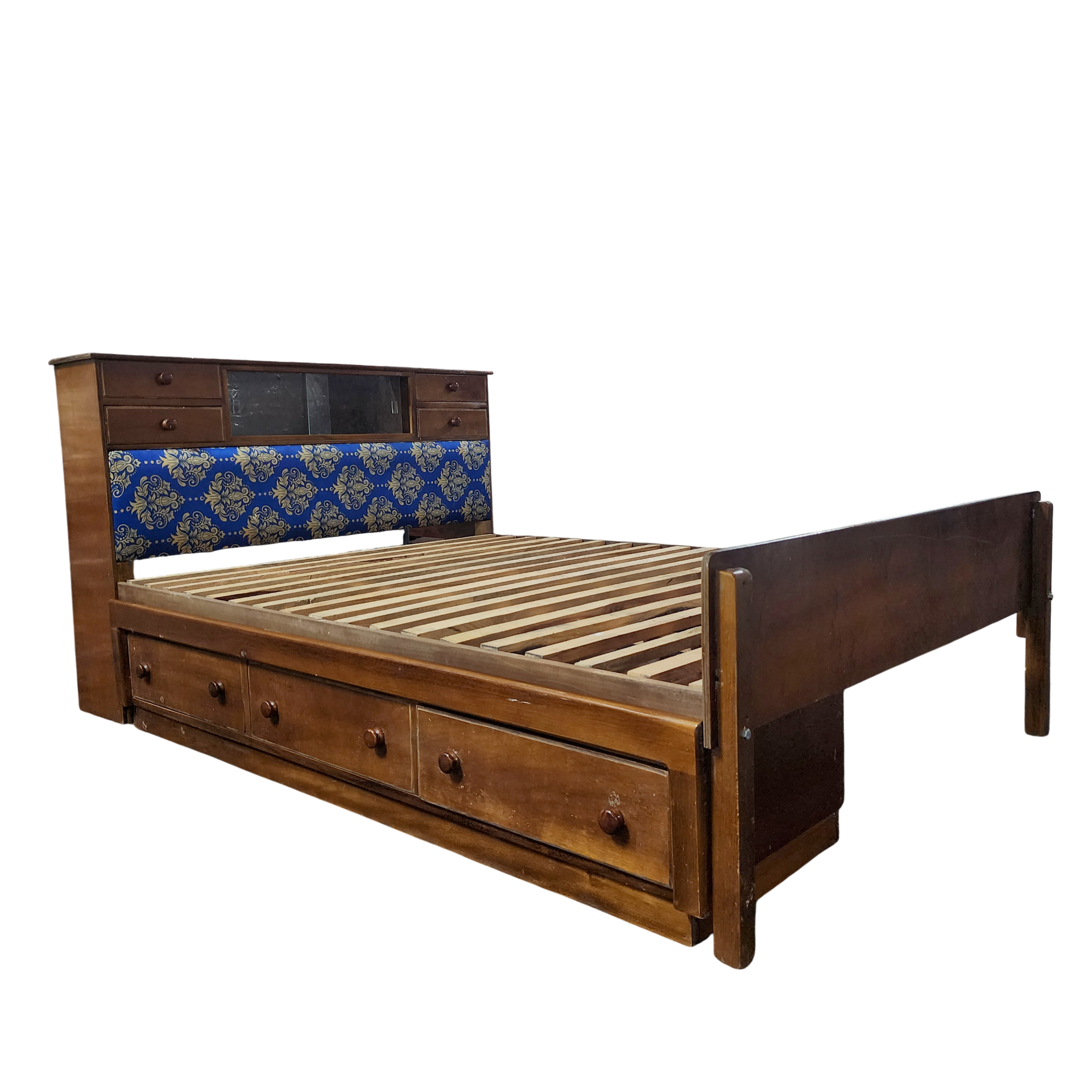Modern Double Bookcase Bed L1397 x W279 x H991mm