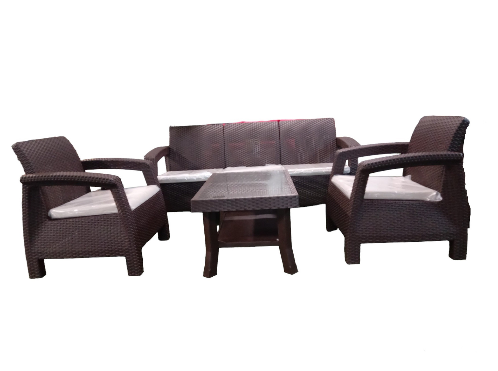 Nilkamal 3+1+1 Outdoor Sofa with Coffee Table